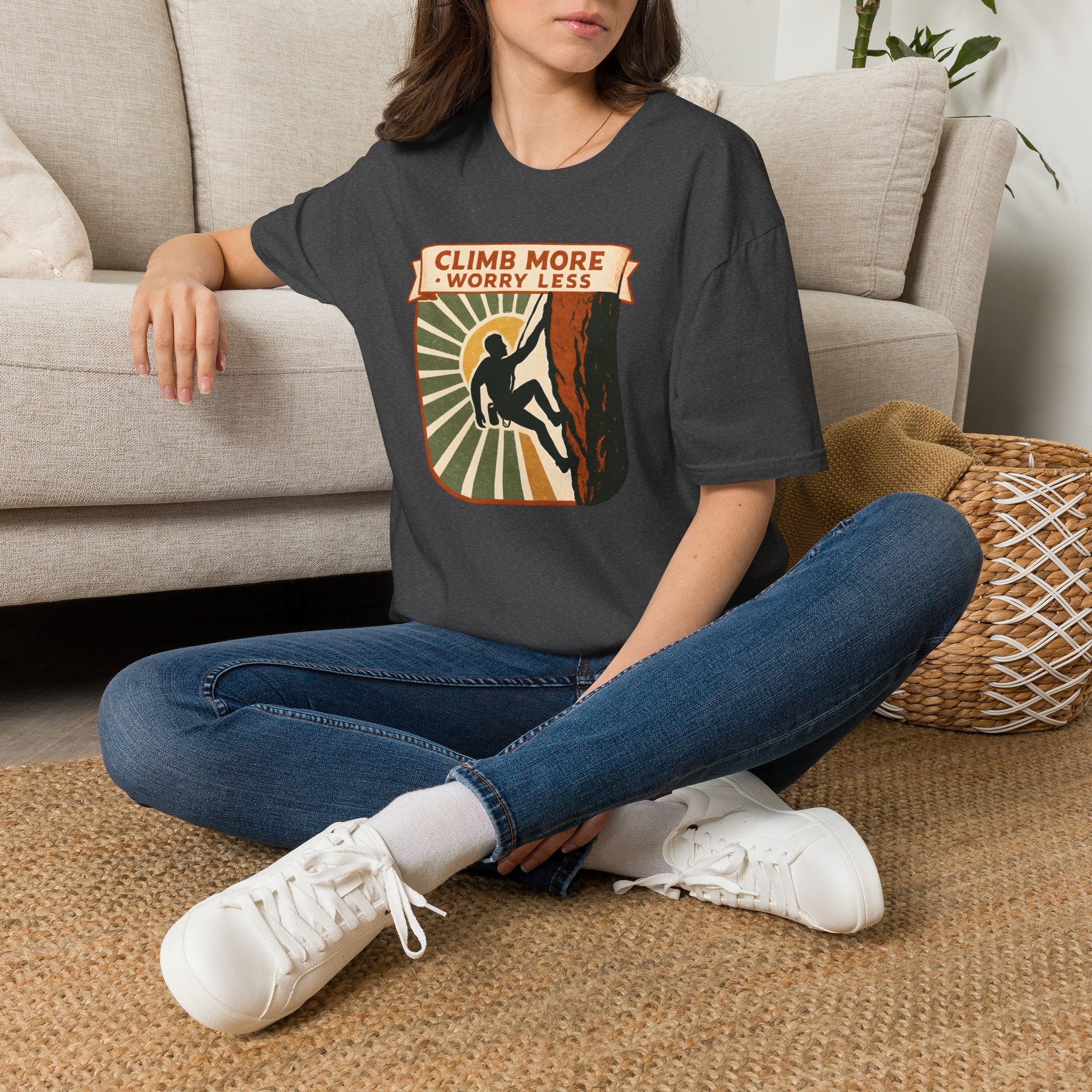 Climb More Worry Less T-Shirt