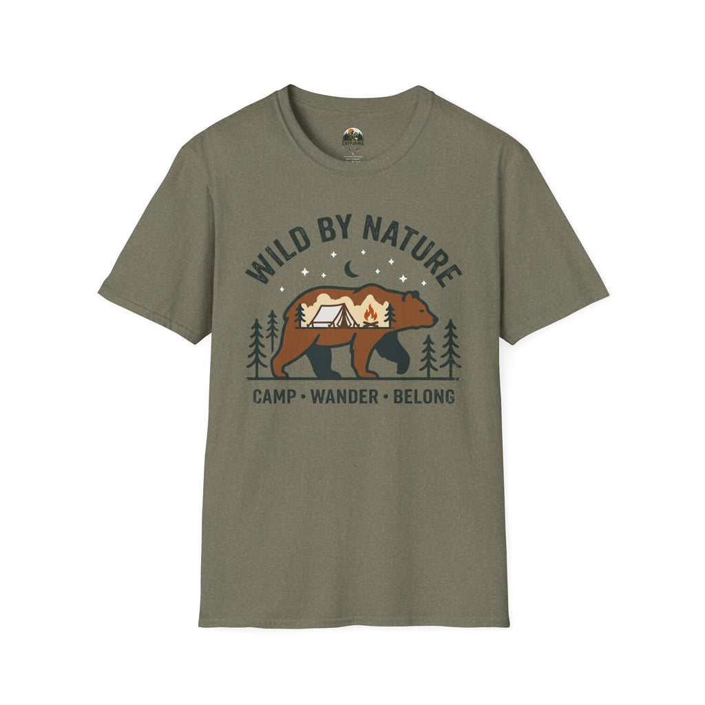 Wild by Nature Bear Camping T-Shirt