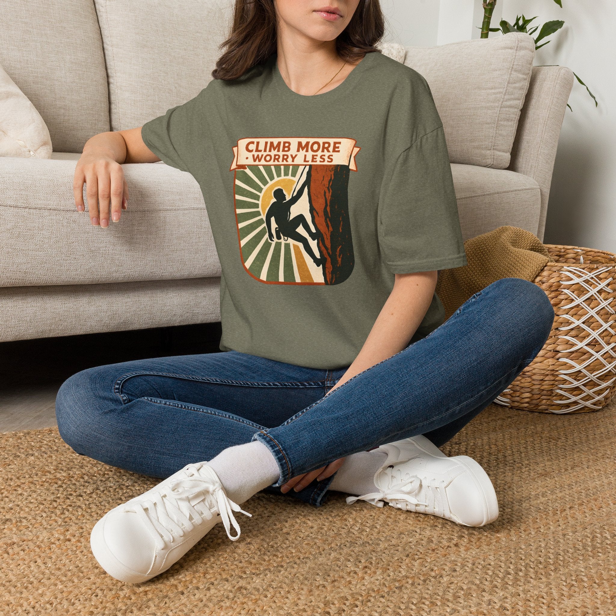 Climb More Worry Less T-Shirt