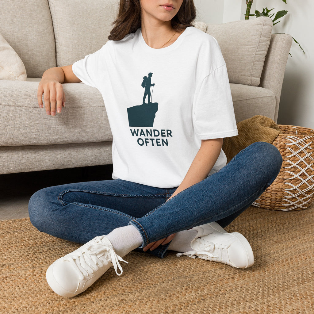 Hiker on Cliff T-Shirt