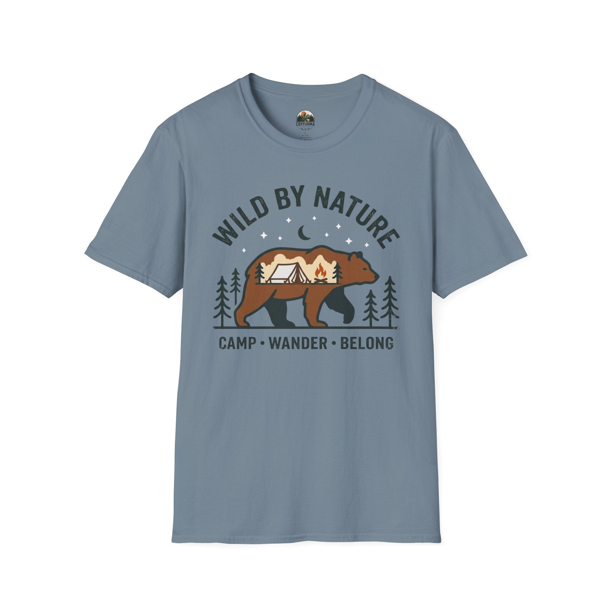Wild by Nature Bear Camping T-Shirt