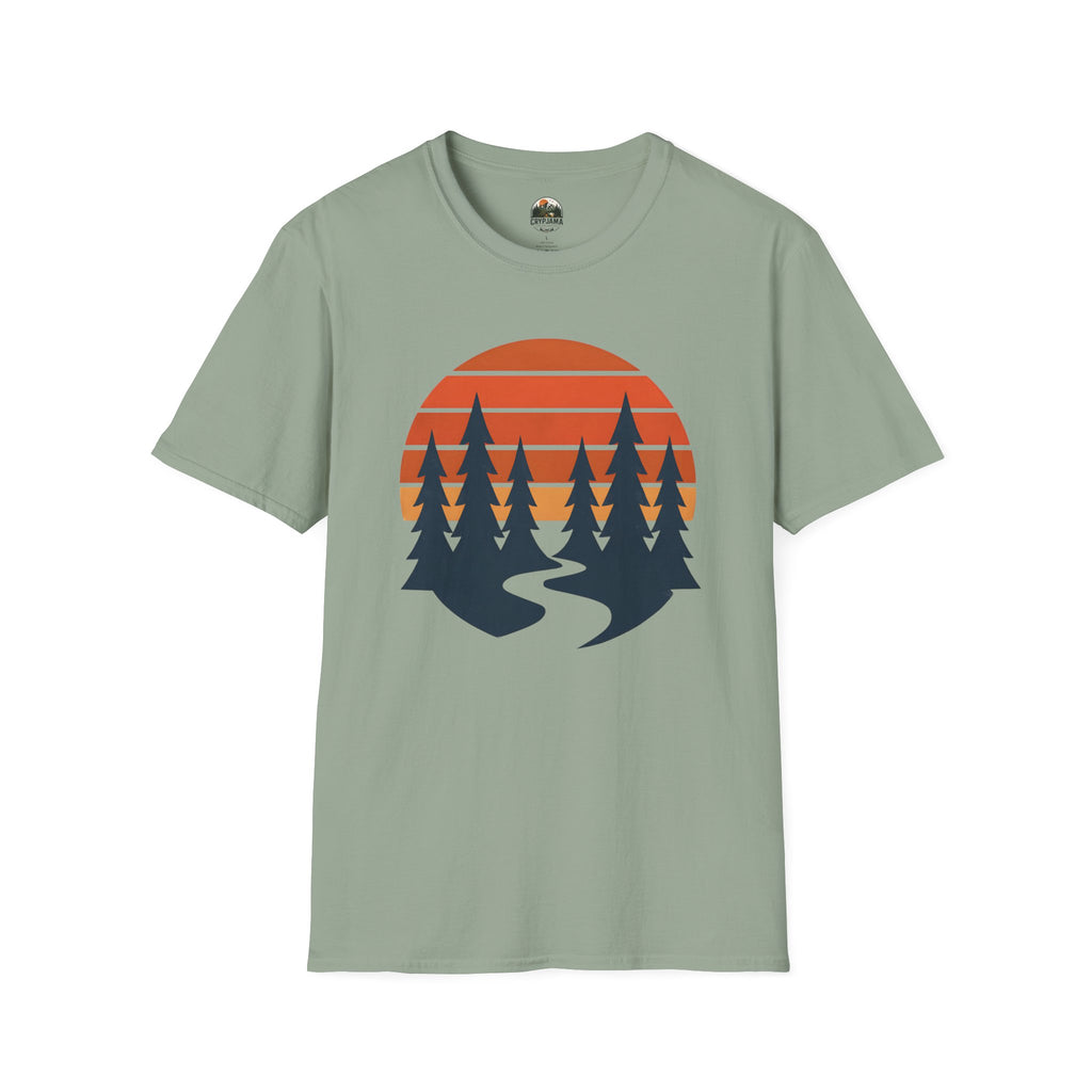 Retro Sunset Forest T-Shirt