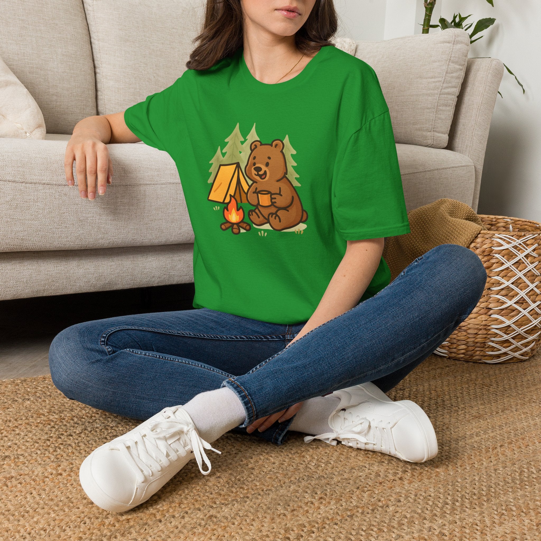 Bear at Campfire T-Shirt