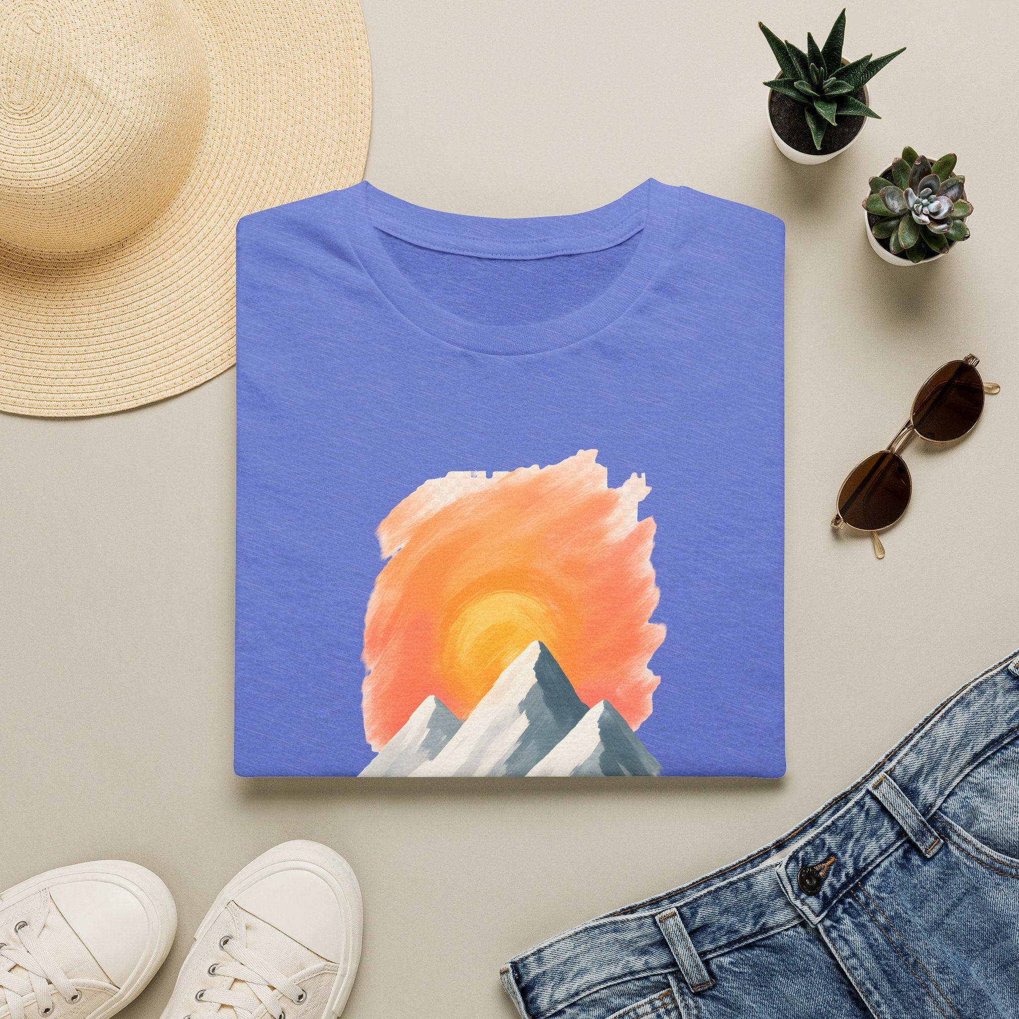 Sunrise Over Peaks T-Shirt