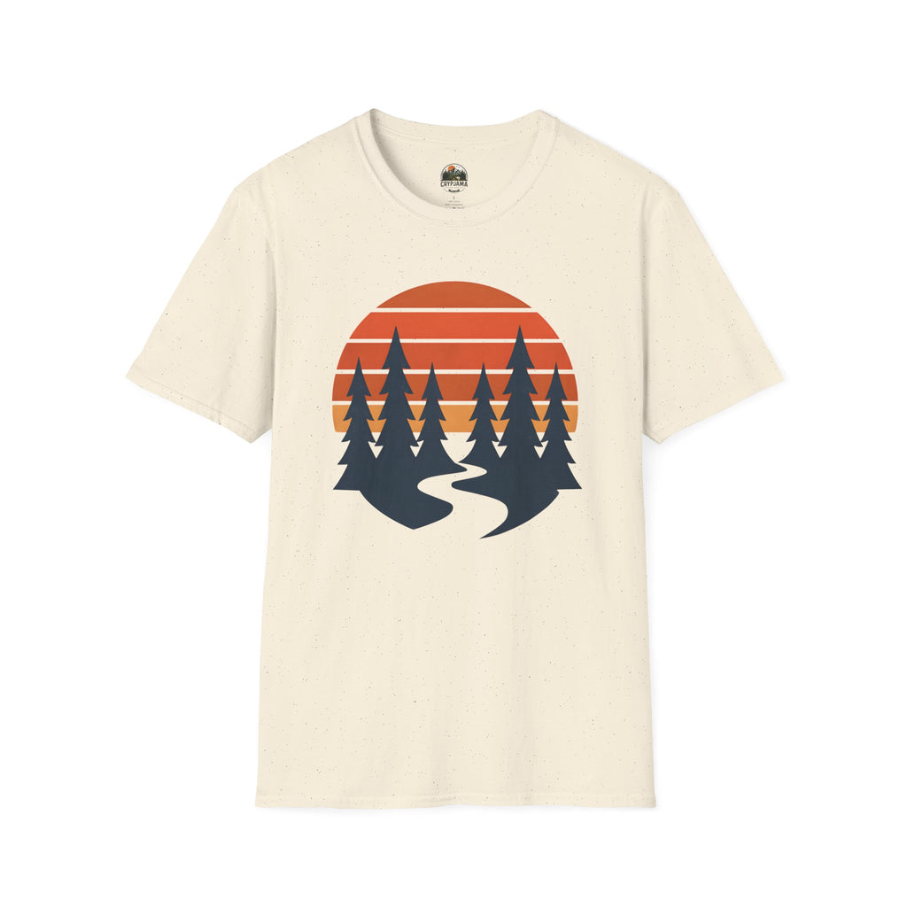 Retro Sunset Forest T-Shirt