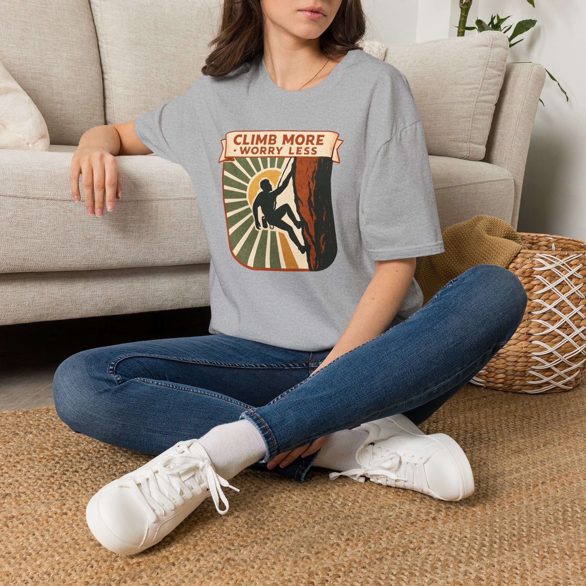 Climb More Worry Less T-Shirt