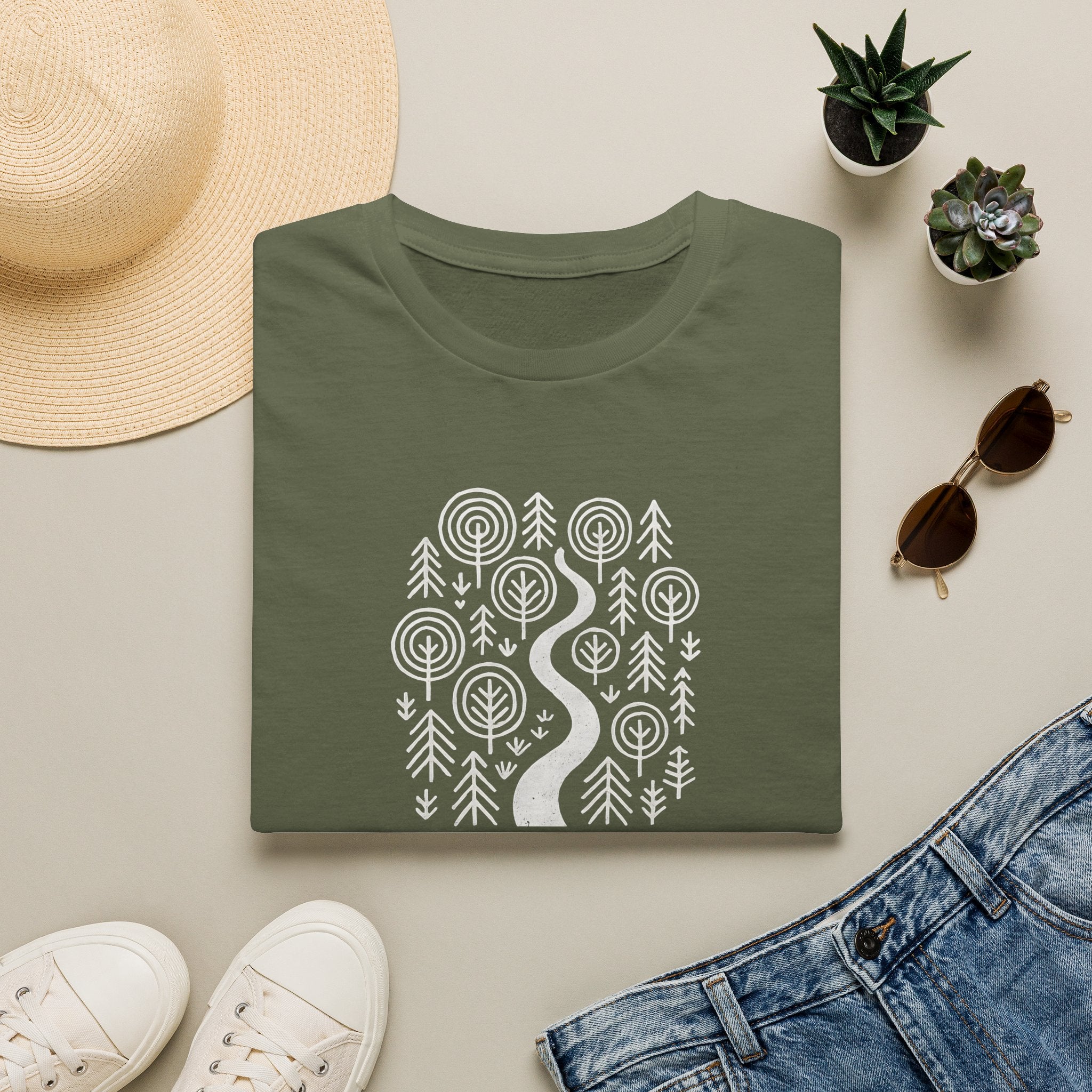 Winding Path Through Forest T-Shirt