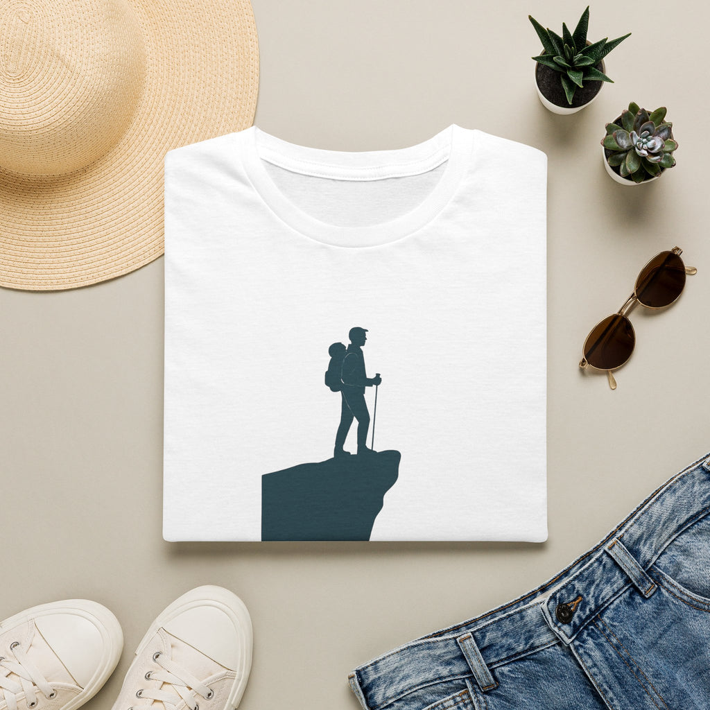 Hiker on Cliff T-Shirt