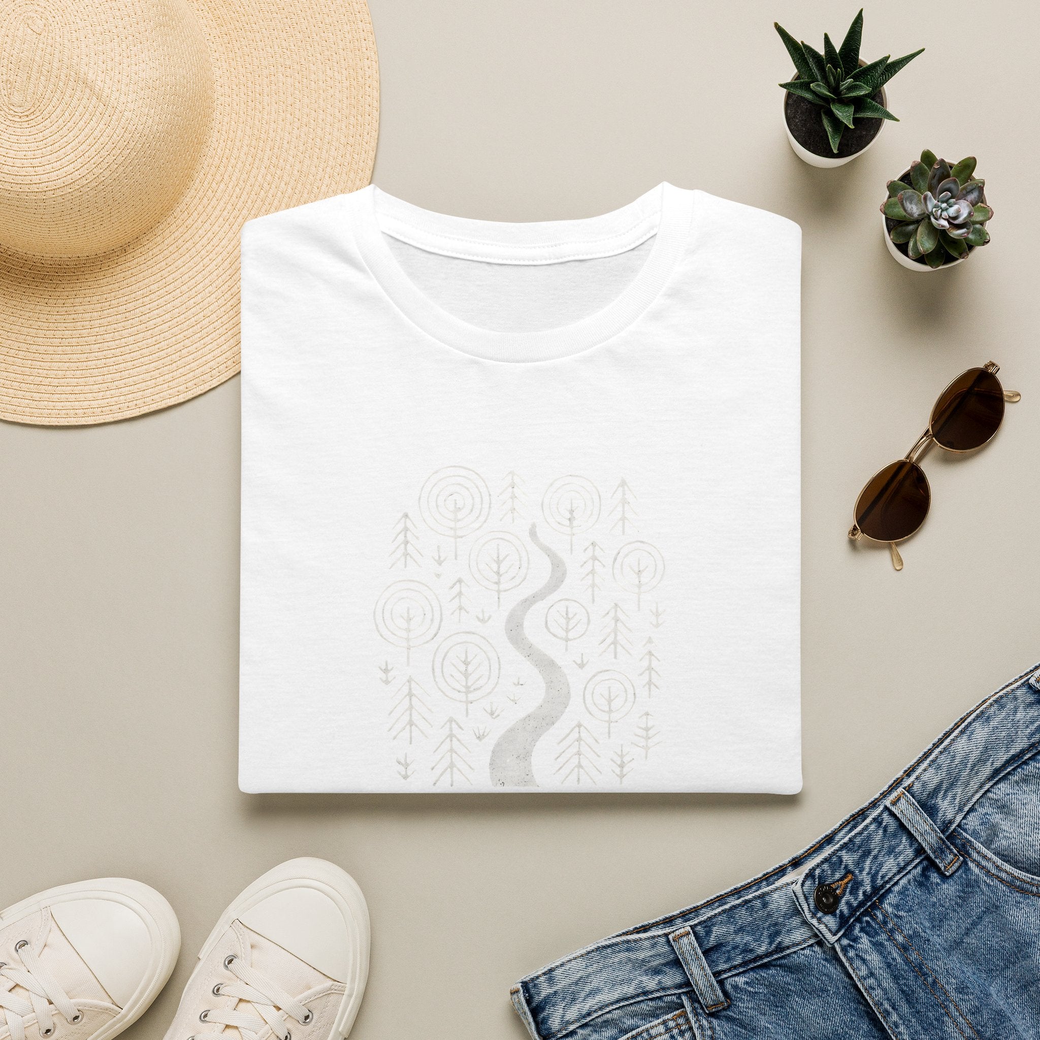 Winding Path Through Forest T-Shirt