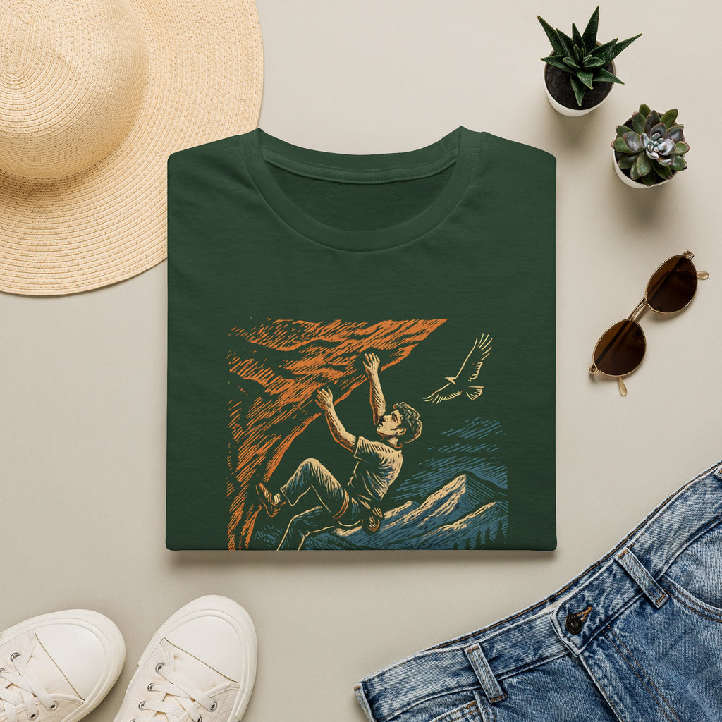 Climber on cliff T-Shirt