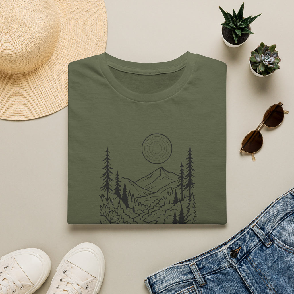 Moonlit Mountain Landscape T-Shirt