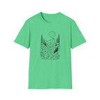 Moonlit Mountain Landscape T-Shirt