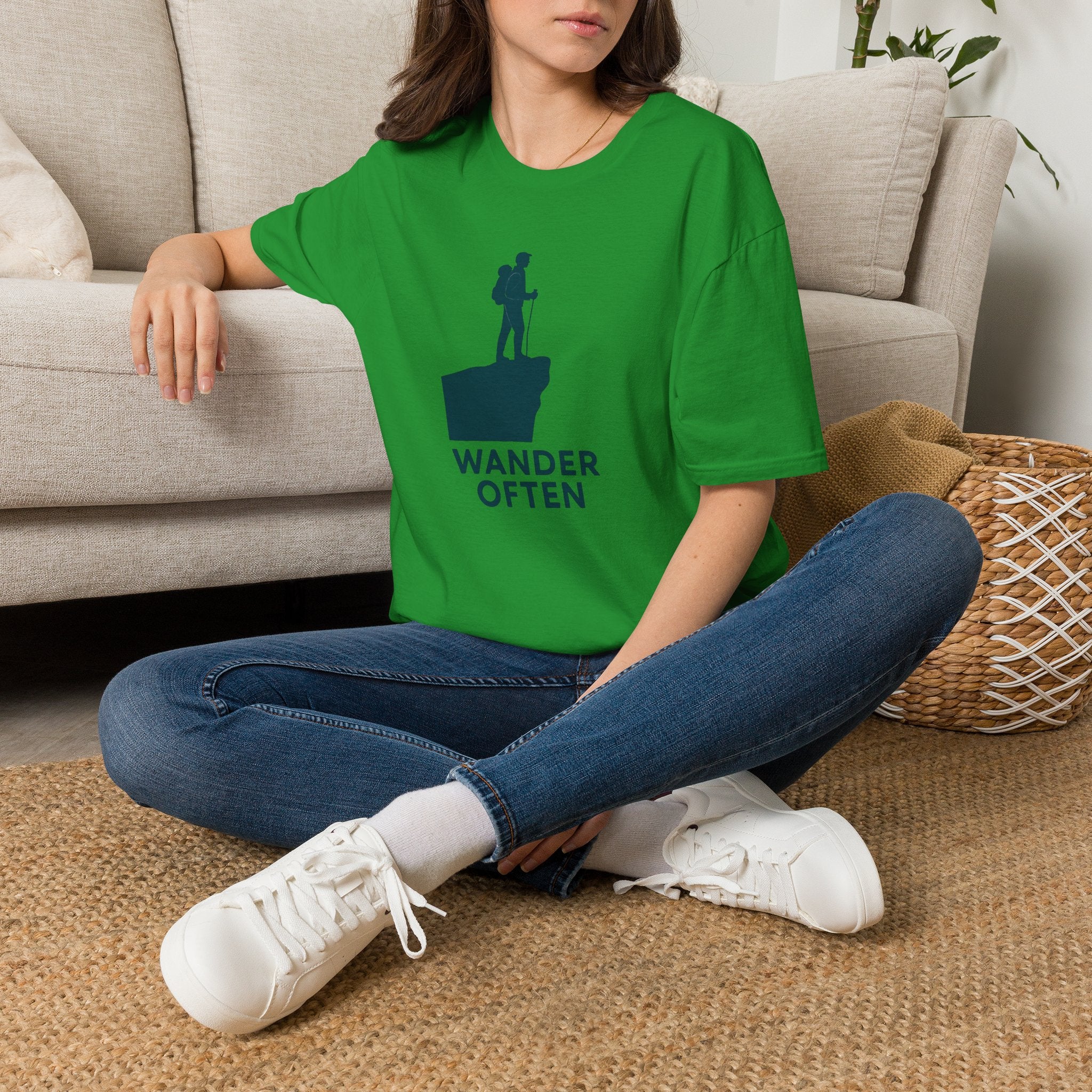 Hiker on Cliff T-Shirt
