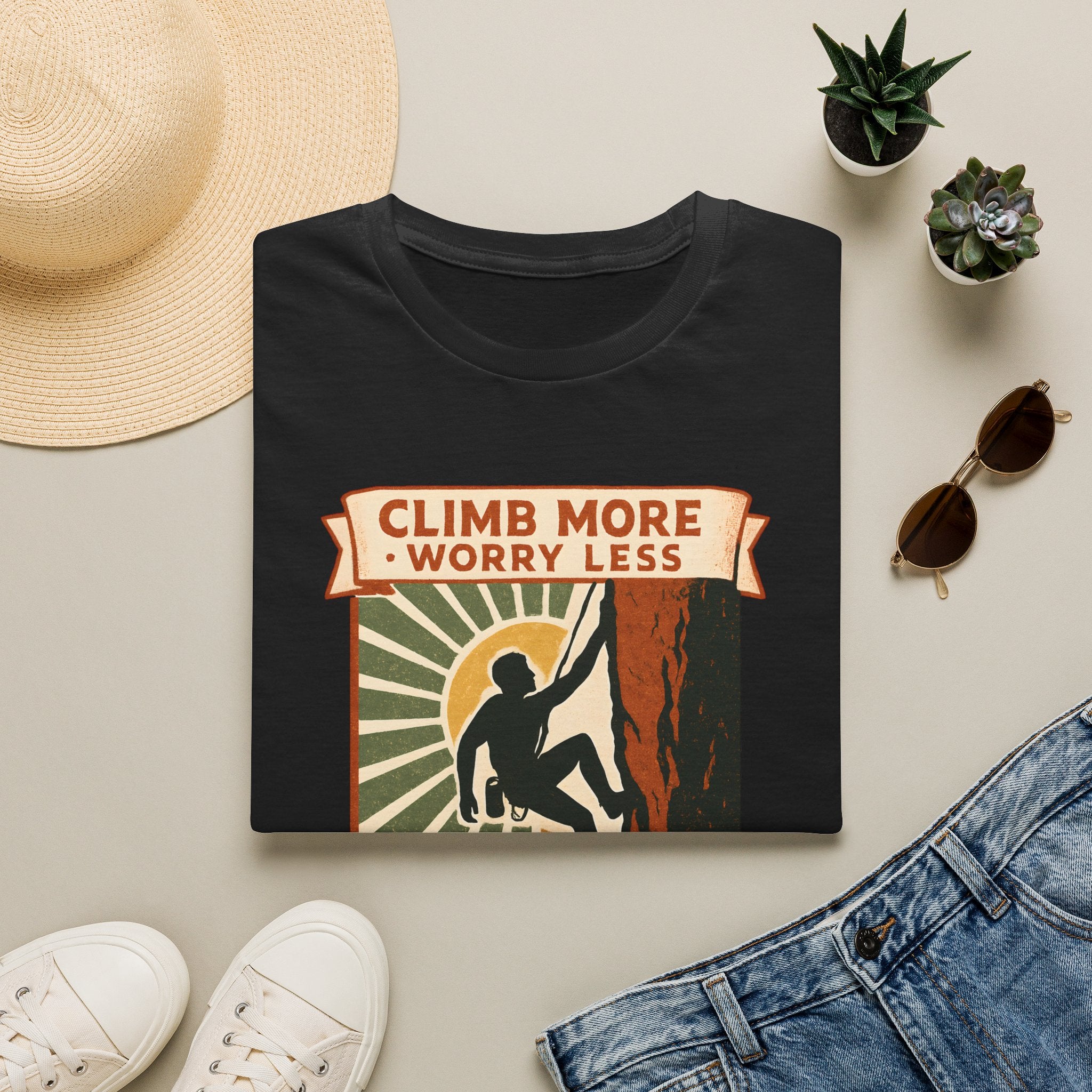 Climb More Worry Less T-Shirt