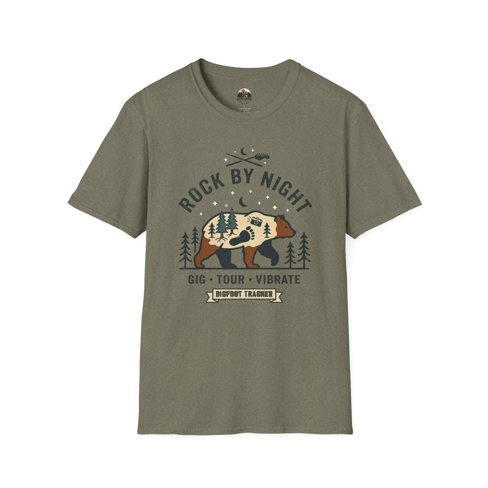 Rock By Night Bear Graphic T-Shirt