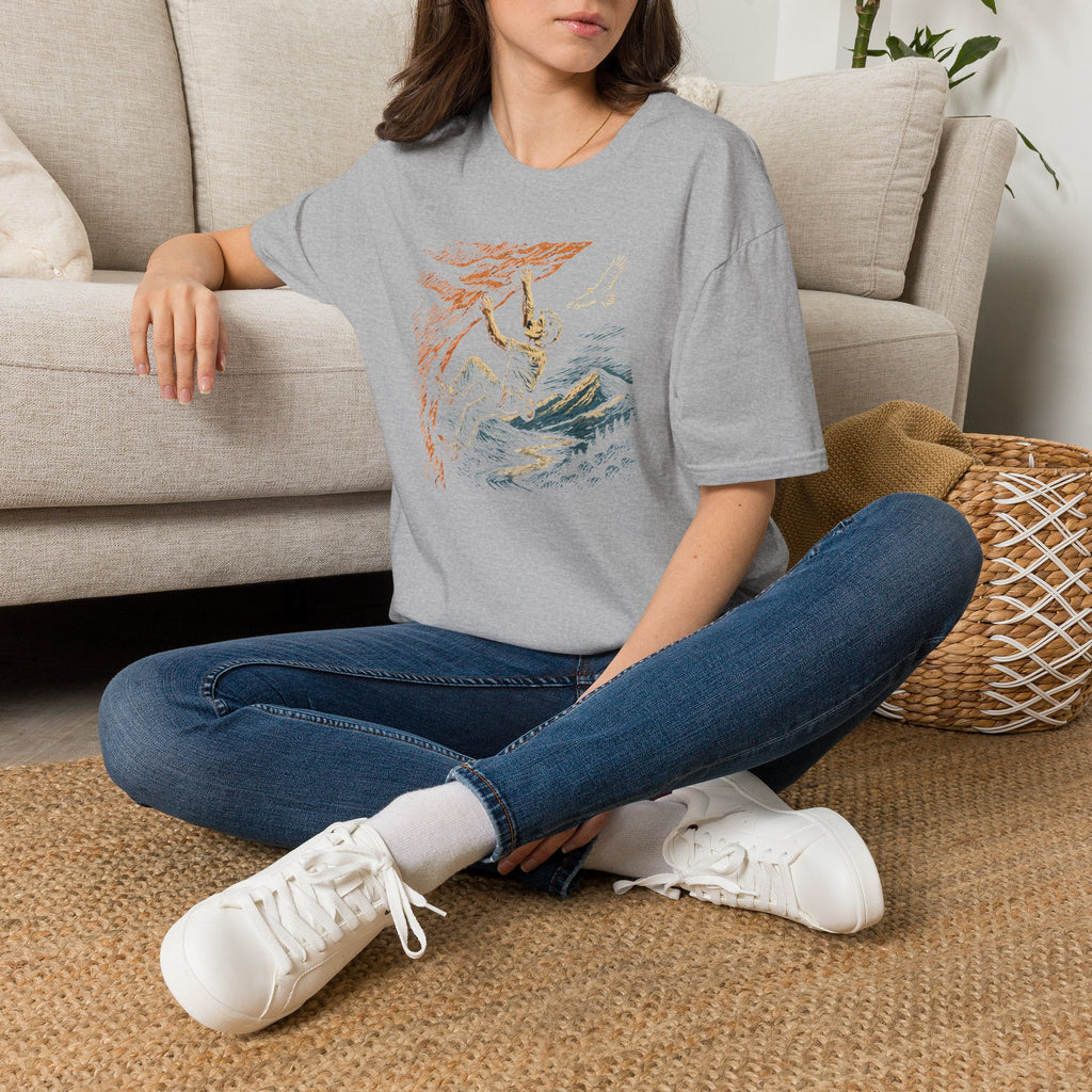 Climber on cliff T-Shirt