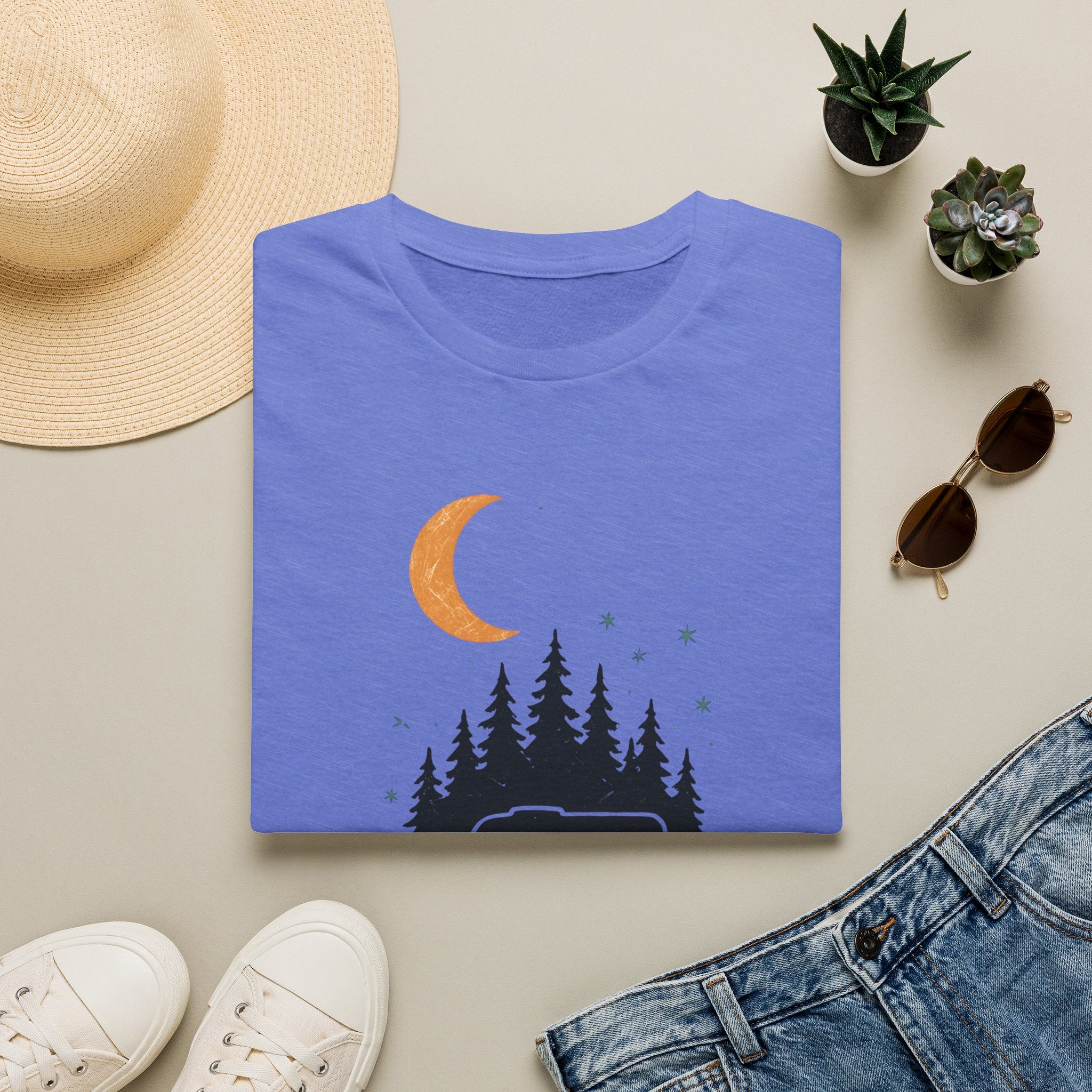 Moonlit Forest Camper T-Shirt