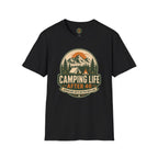 Camping Life T-Shirt — "Camping Life After 40" Vintage Mountain Camping Tee
