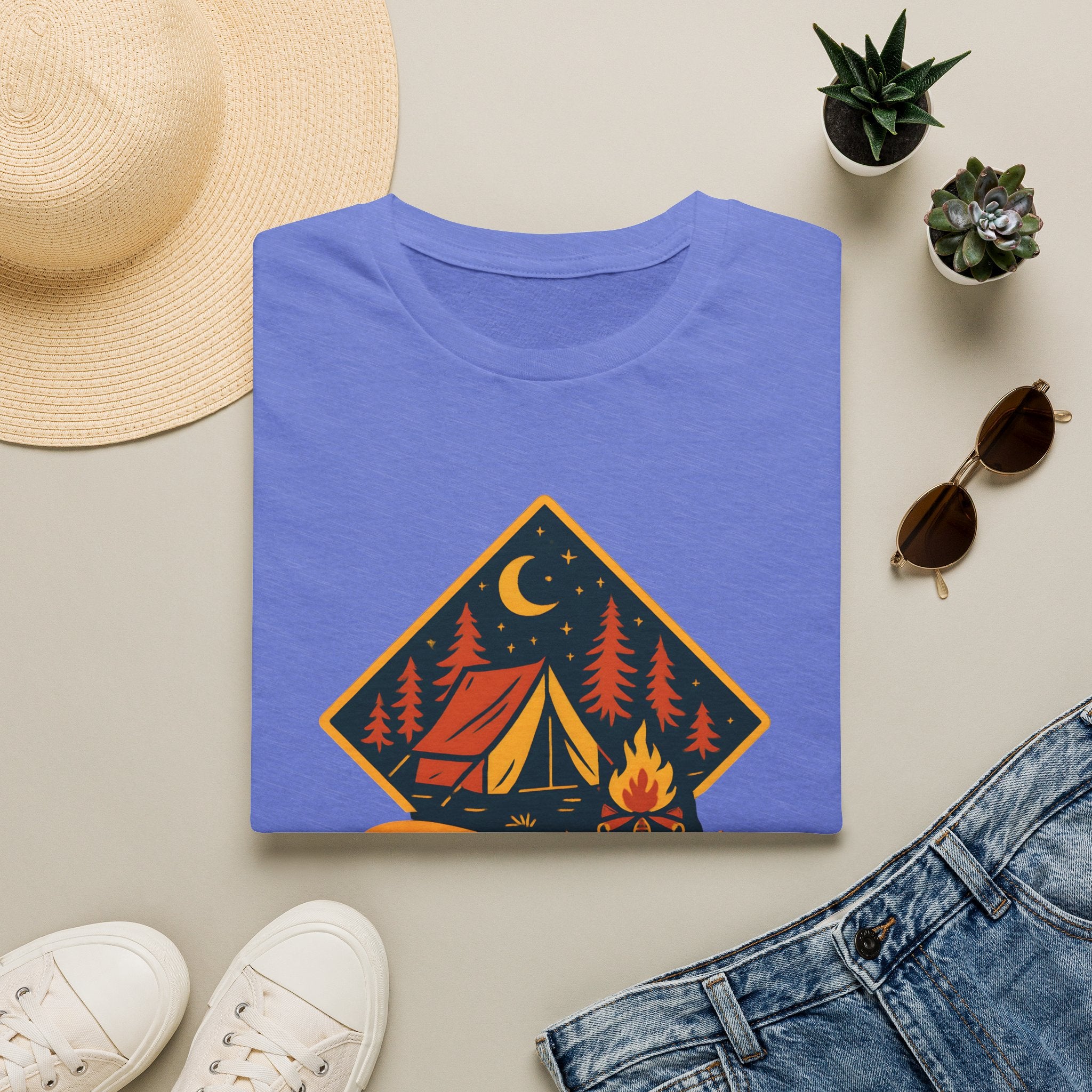 Camping Night Campfire T-Shirt