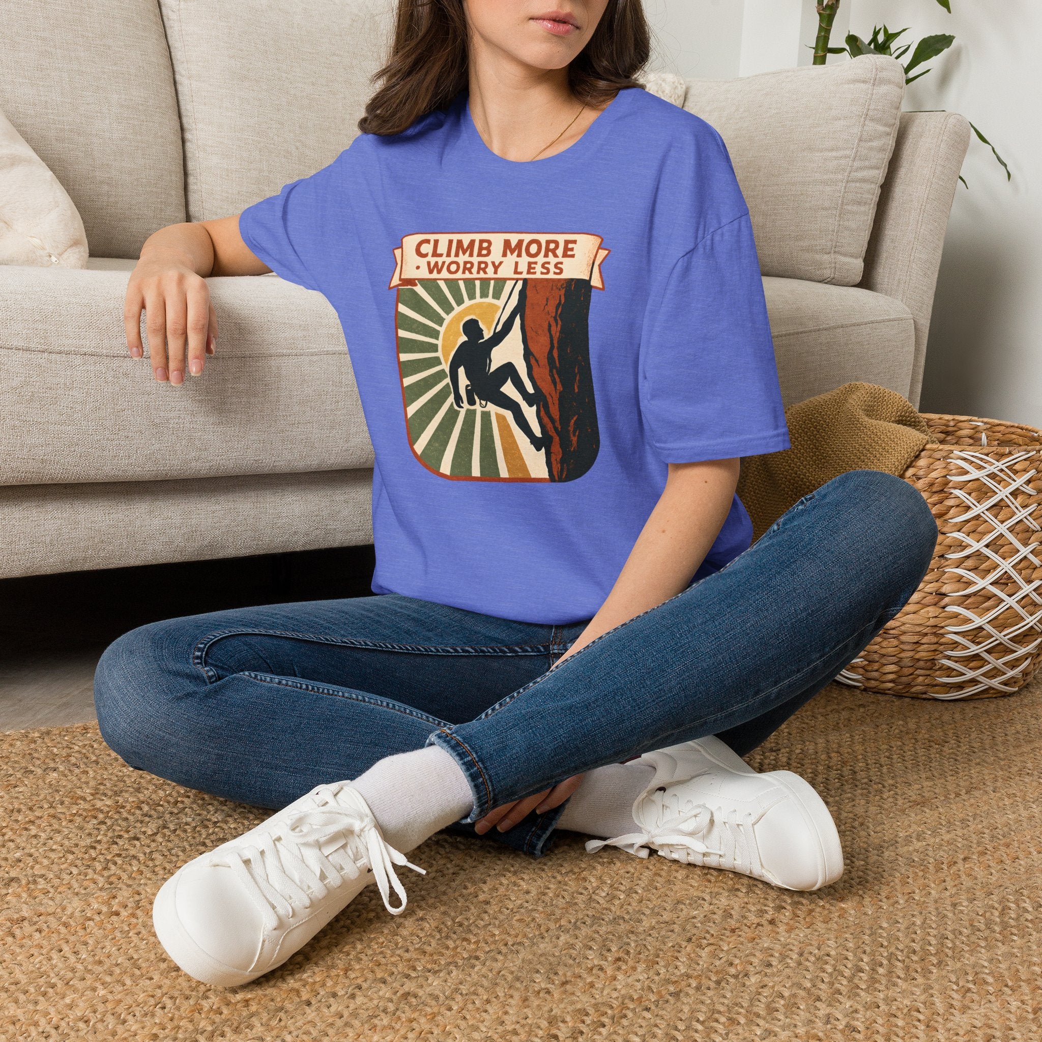 Climb More Worry Less T-Shirt