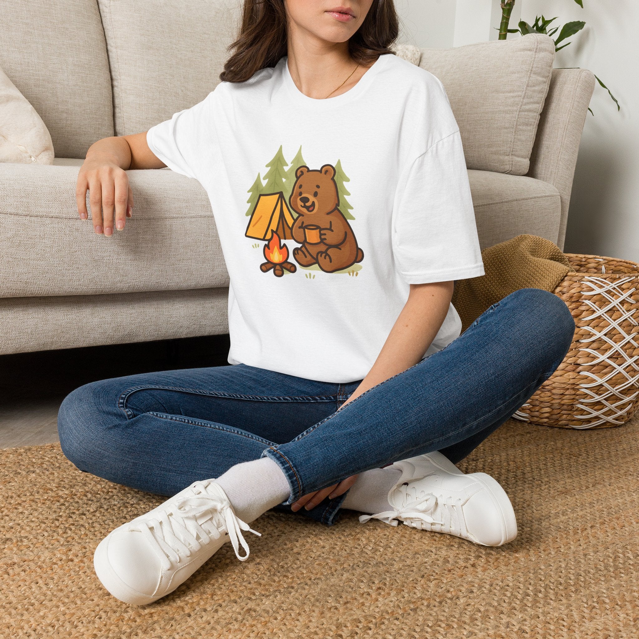 Bear at Campfire T-Shirt