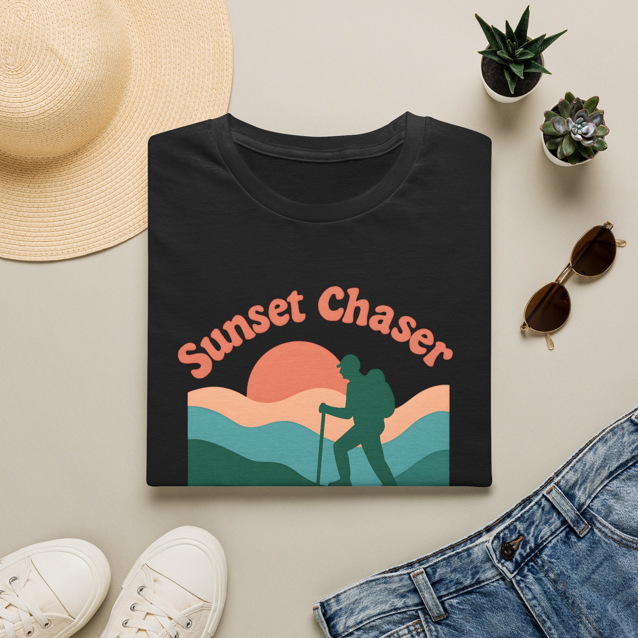 Hiker on Sunset Trail T-Shirt