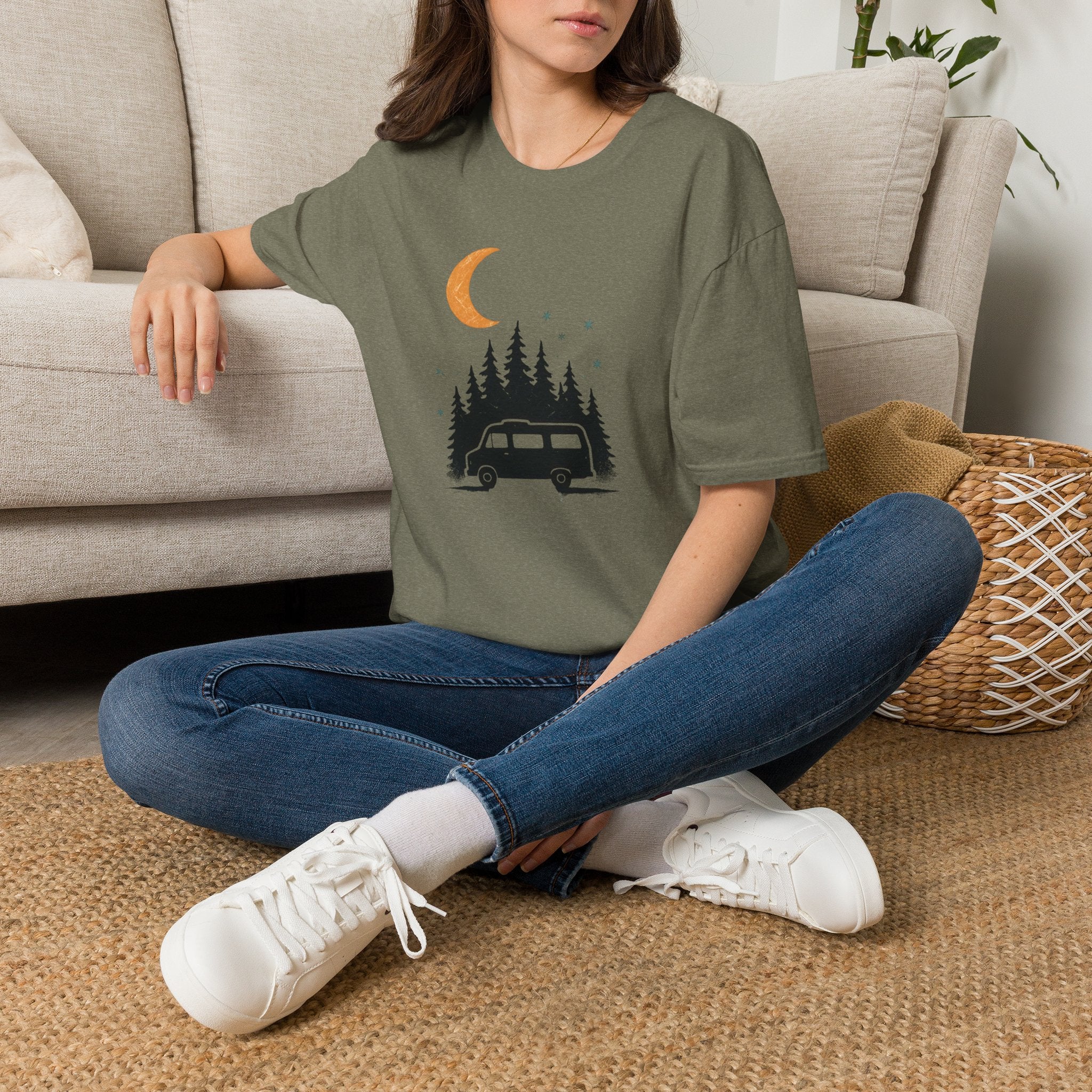 Moonlit Forest Camper T-Shirt