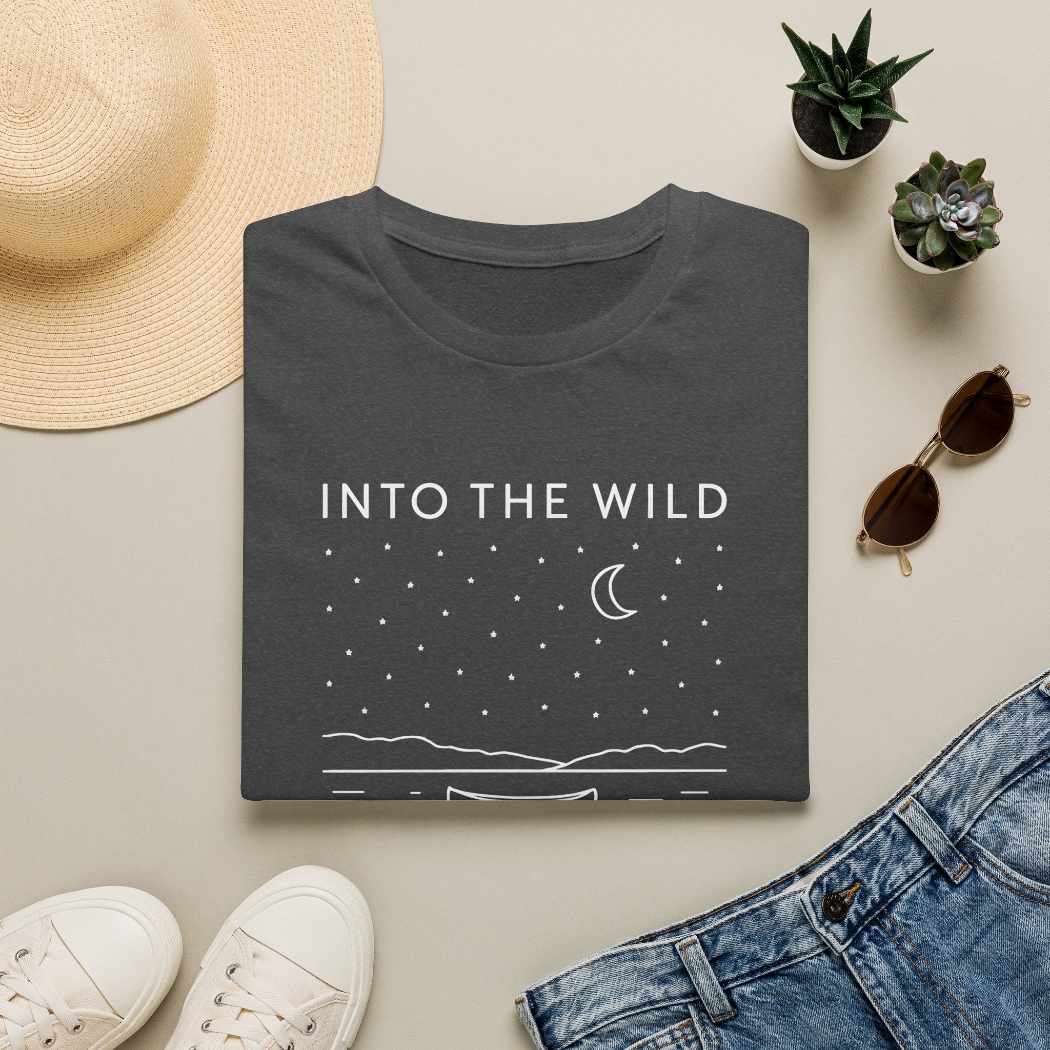 Moonlit Night Boat T-Shirt