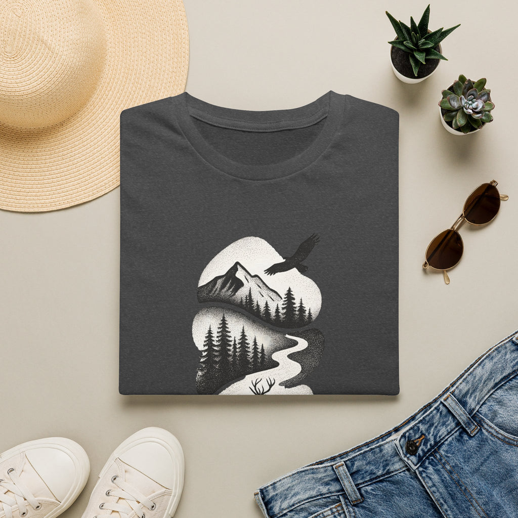 Deer in Mountain Landscape T-Shirt