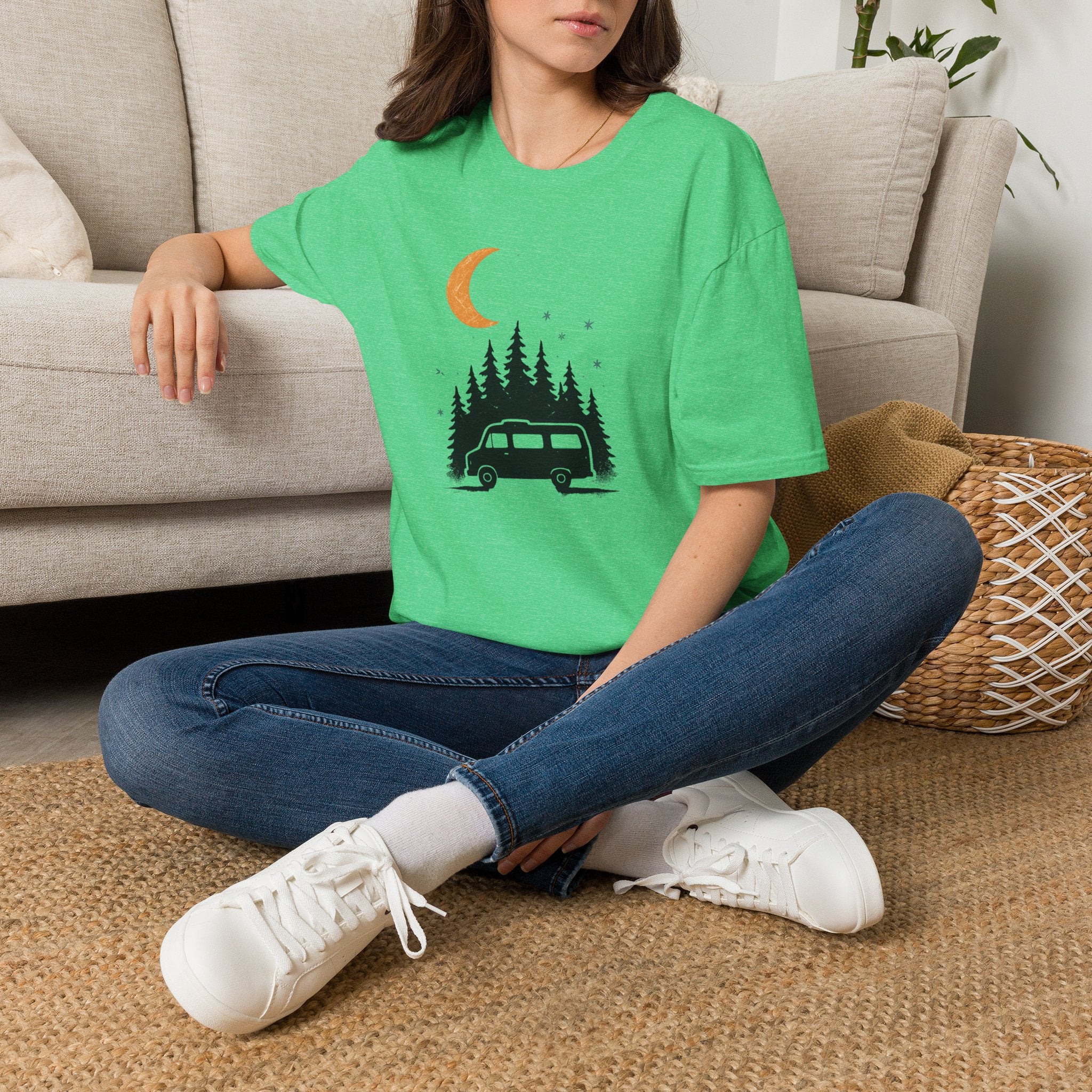 Moonlit Forest Camper T-Shirt