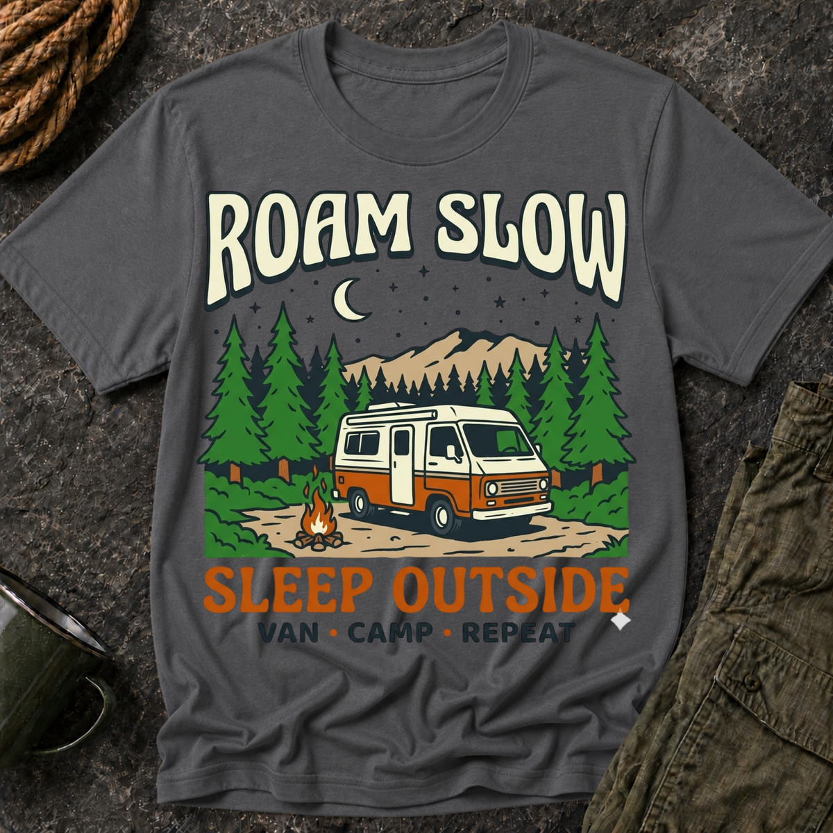 Roam Slow Camper T‑Shirt