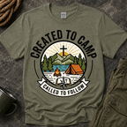 Created to Camp T-Shirt — Christian Camping Graphic Tee ("Called to Follow")