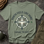 North Feels Like Home Compass T-Shirt