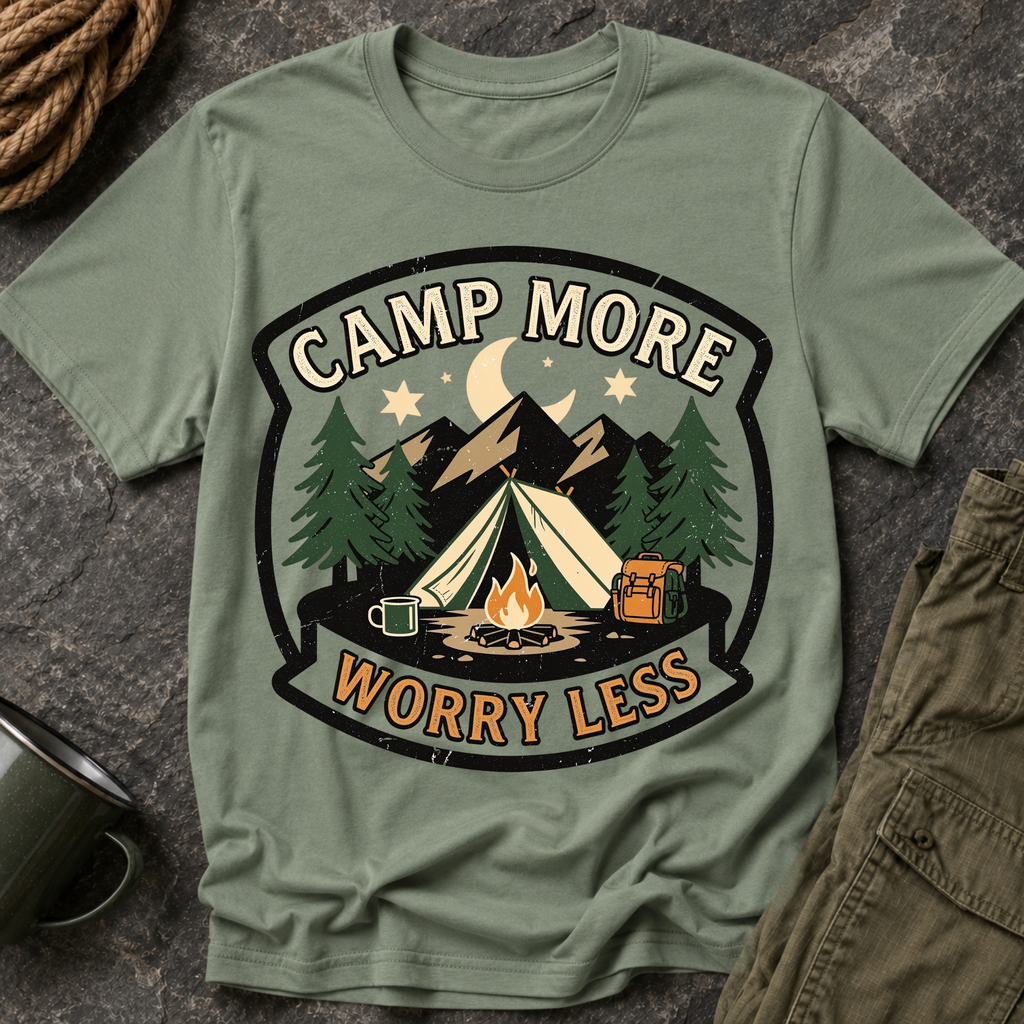 Camp More Worry Less T-Shirt