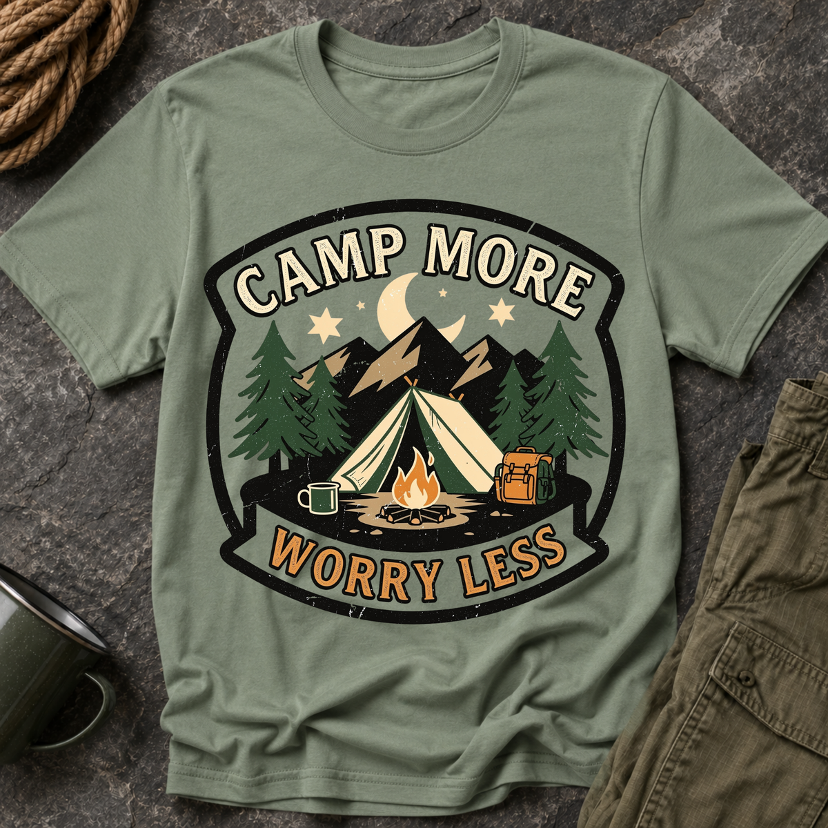 Camp More Worry Less T-Shirt
