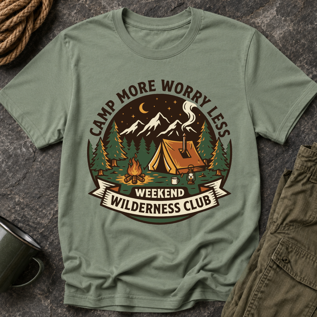 Camp More Worry Less T-Shirt