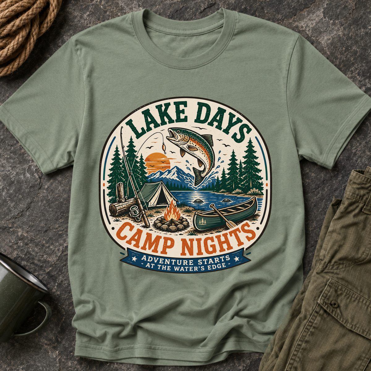 Lake Days Camp Nights T-Shirt