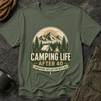 Camping Life After 40 Vintage Camping T-Shirt