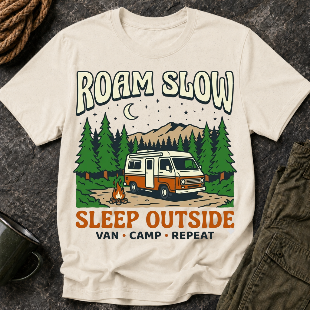 Roam Slow Camper T‑Shirt
