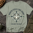 North Feels Like Home Compass T-Shirt