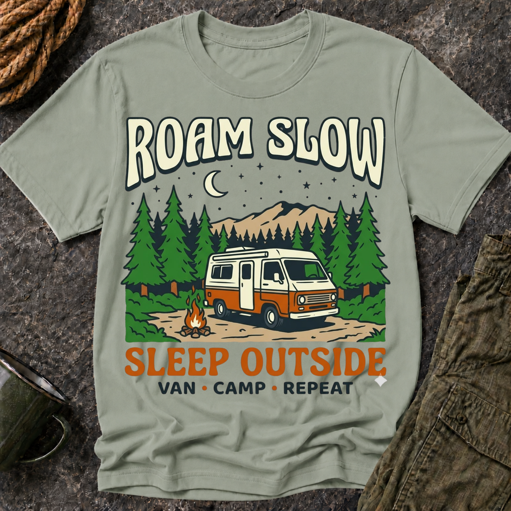 Roam Slow Camper T‑Shirt