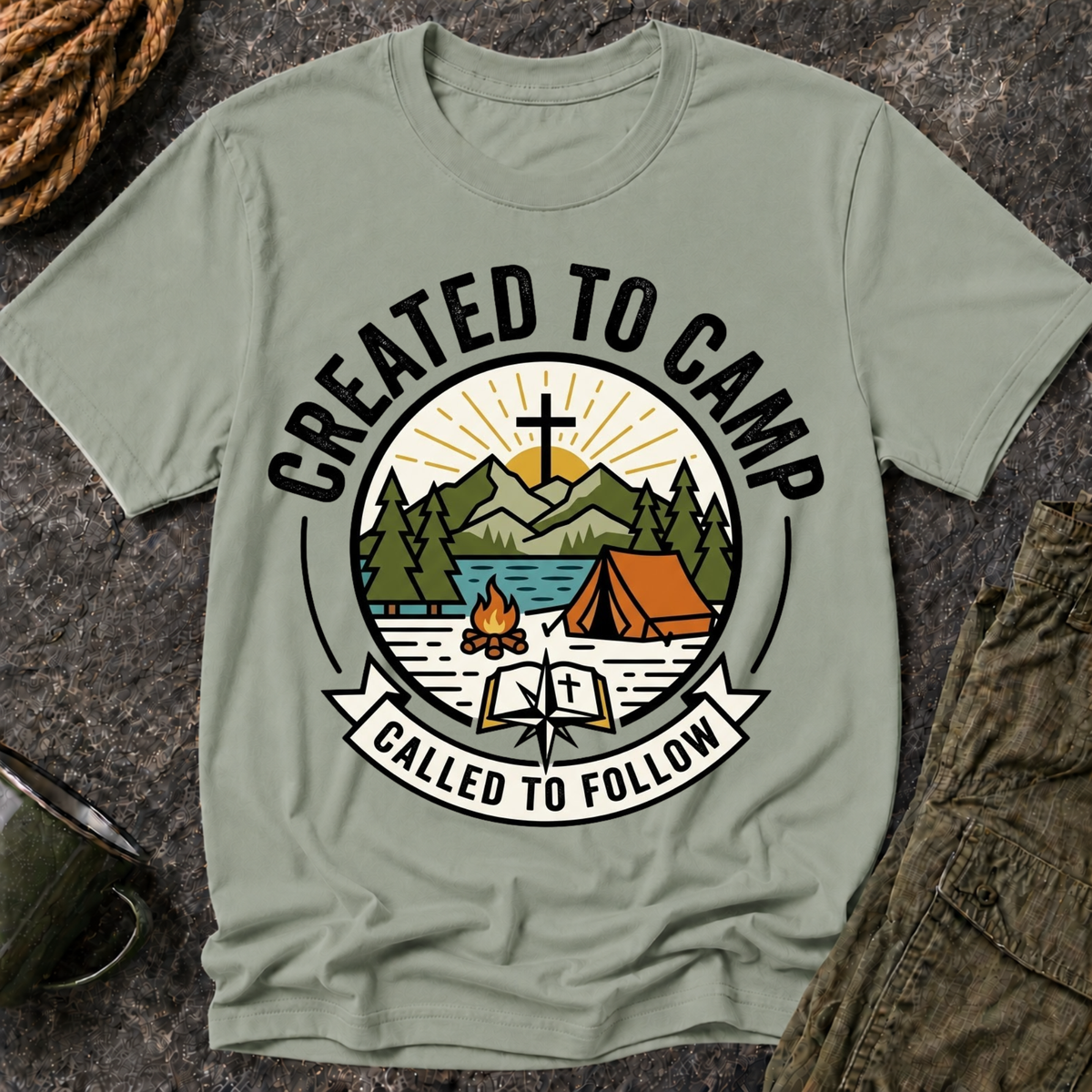 Created to Camp T-Shirt