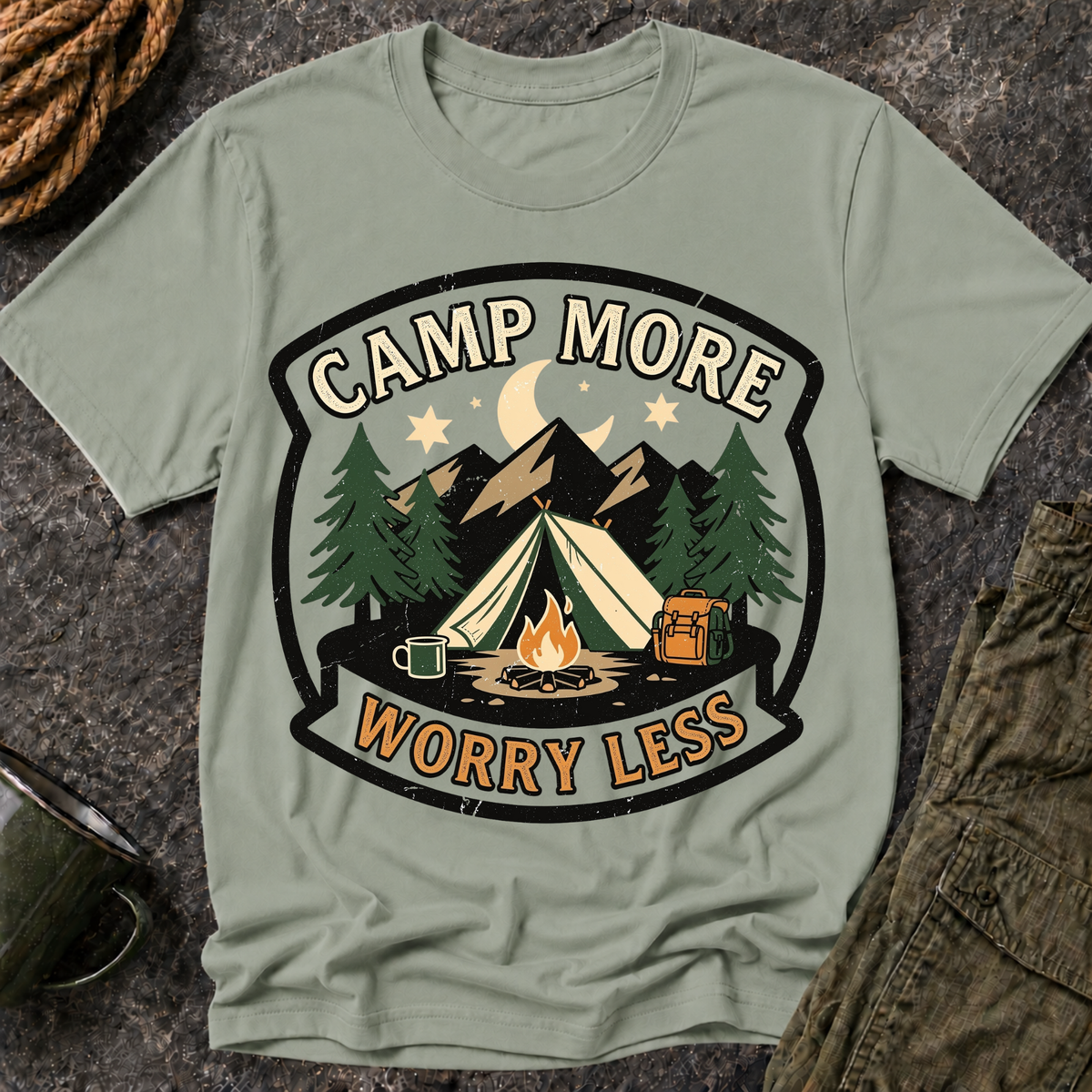 Camp More Worry Less T-Shirt