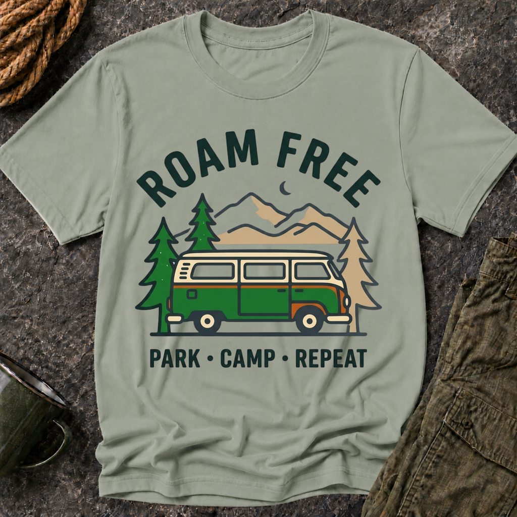 Roam Free Camper Van T-Shirt