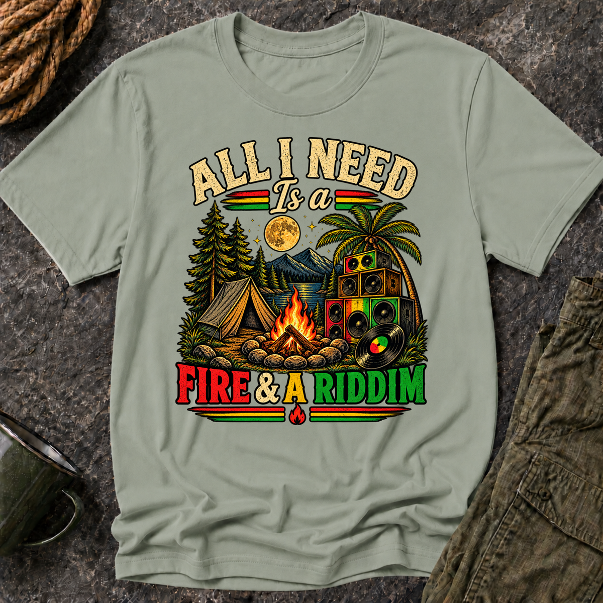 All I Need Is a Fire & Riddim T-Shirt