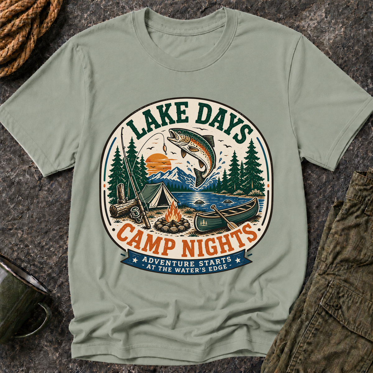 Lake Days Camp Nights T-Shirt