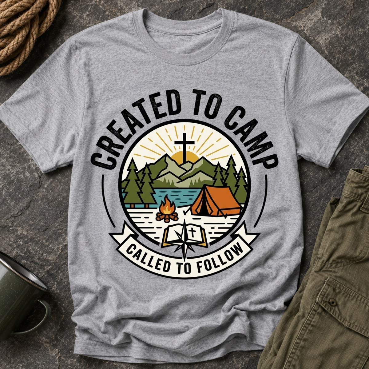 Created to Camp T-Shirt
