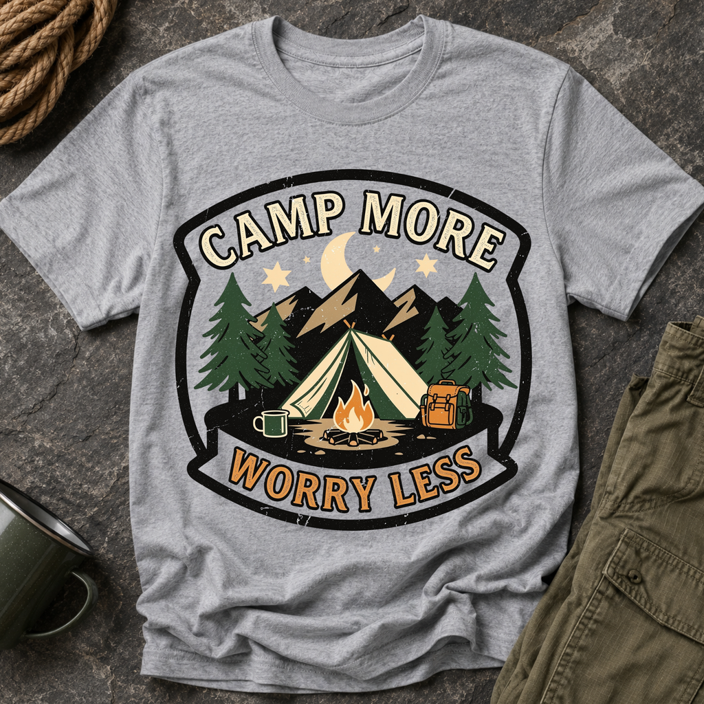 Camp More Worry Less T-Shirt