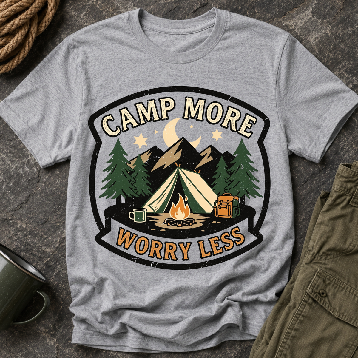 Camp More Worry Less T-Shirt