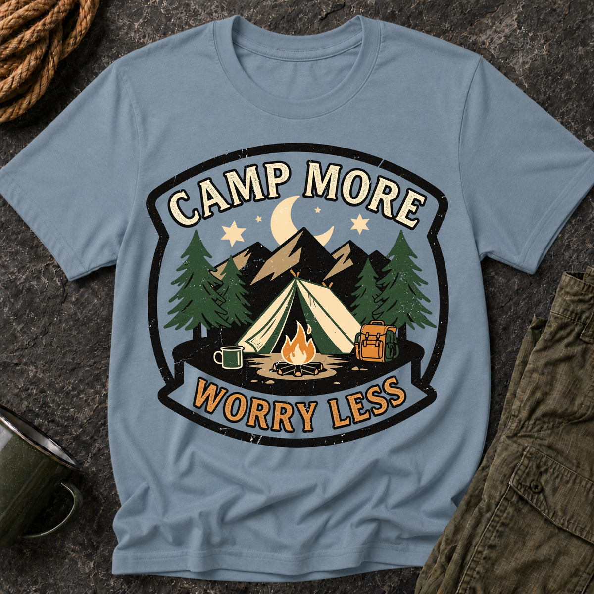 Camp More Worry Less T-Shirt